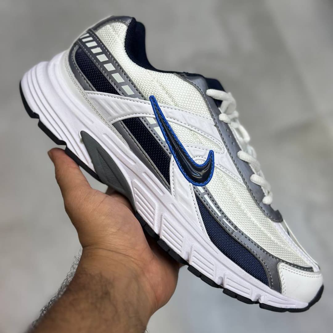 کفش کتونی نایک اینیشیتور مدل Nike Initiator White Obsidian Metallic Cool Grey 394055 — تصویر ۲