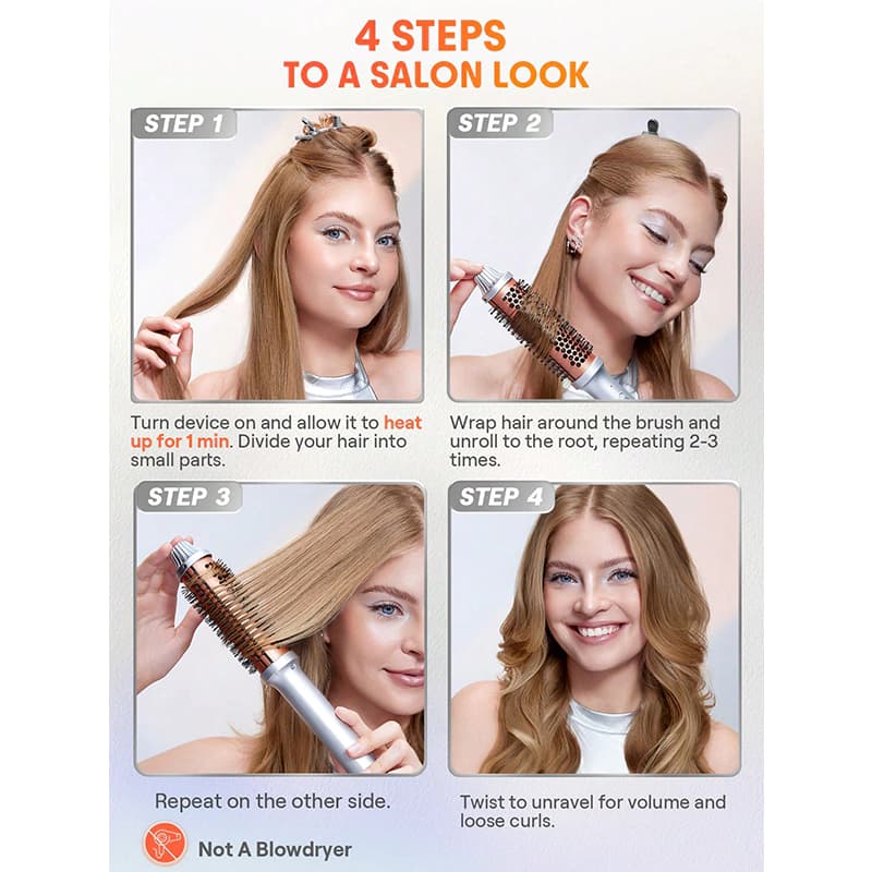 برس حرارتی شیگلم مدل IT-CURL THERMAL BLOWOUT قطر 32 میل — تصویر ۷