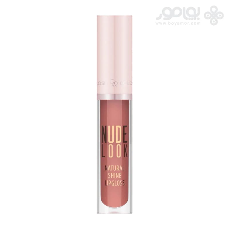 رژ لب مایع براق گلدن رز مدل NUDE LOOK شماره 04 رنگ PEACHY NUDE