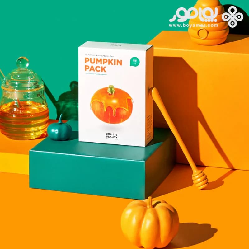 ماسک مغذی و آبرسان زامبی بیوتی مدل PUMPKIN PACK — تصویر ۳