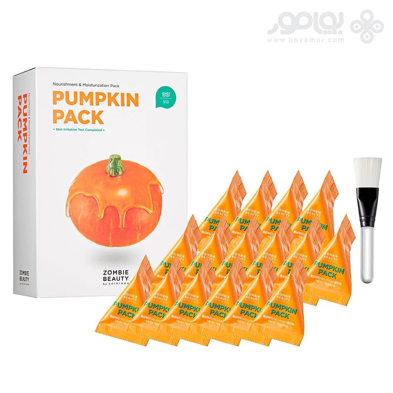 ماسک مغذی و آبرسان زامبی بیوتی مدل PUMPKIN PACK — تصویر ۲