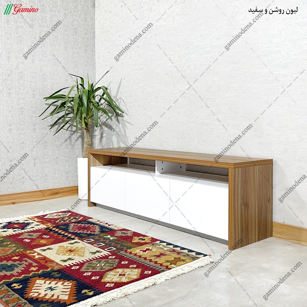 میز تلویزیون مدرن ساده و شیک کشو دار مدل آنیا — تصویر ۵
