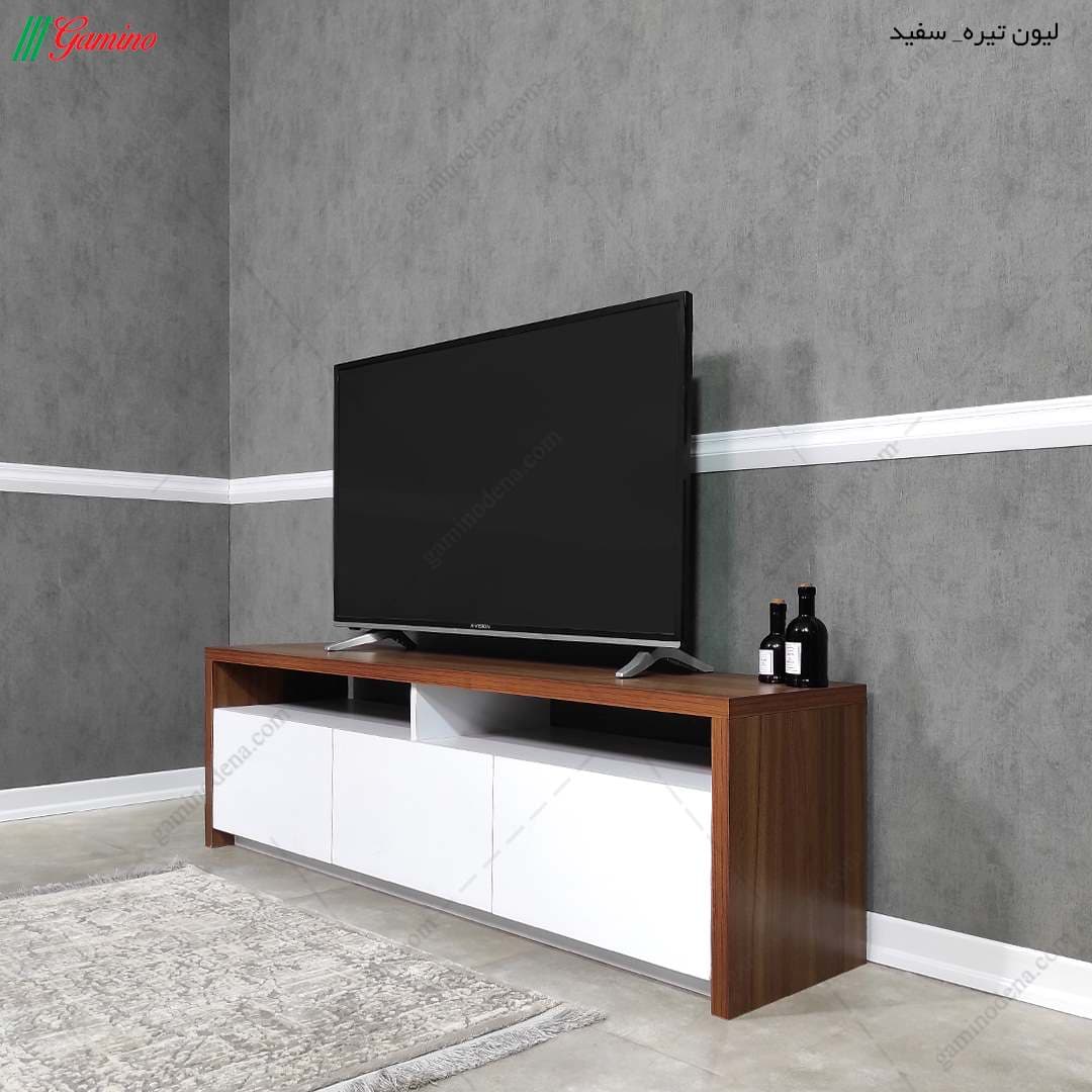 میز تلویزیون مدرن ساده و شیک کشو دار مدل آنیا — تصویر ۲