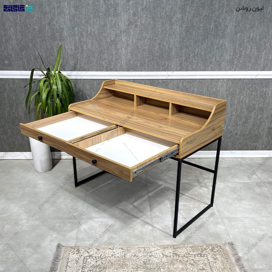 میز تحریر دخترانه فلزی مدرن مدل کایا — تصویر ۳