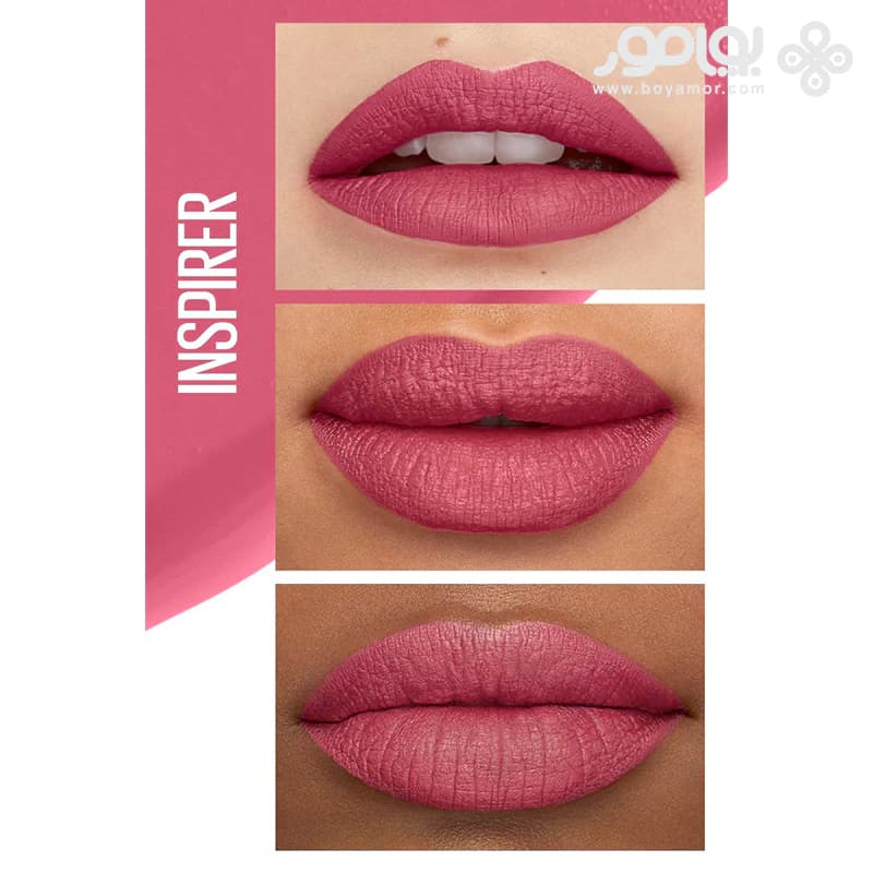 رژ لب مایع مات میبلین سوپر استی مدل MATTE INK شماره 125 رنگ INSPIRER — تصویر ۲
