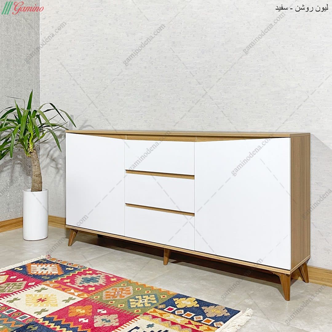 میز کنسول جدید و مدرن کشو دار پذیرایی مدل آذین — تصویر ۲