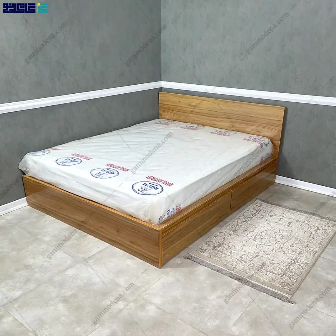 تخت خواب کشودار ام دی اف مروارید دو نفره — تصویر ۲