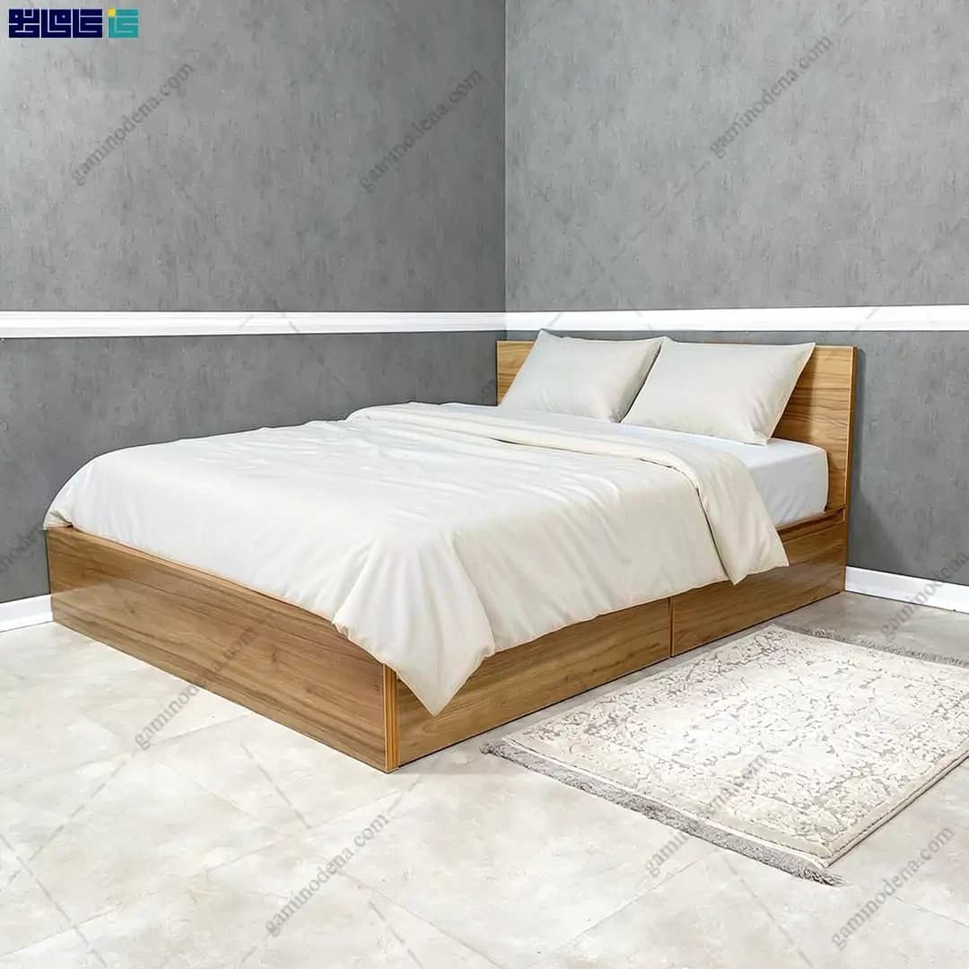 تخت خواب کشودار ام دی اف مروارید دو نفره