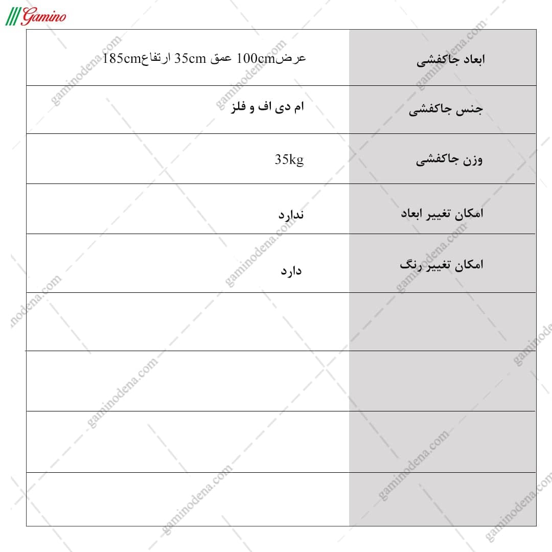 جاکفشی جالباسی مدرن فلز و چوب مارال — تصویر ۴
