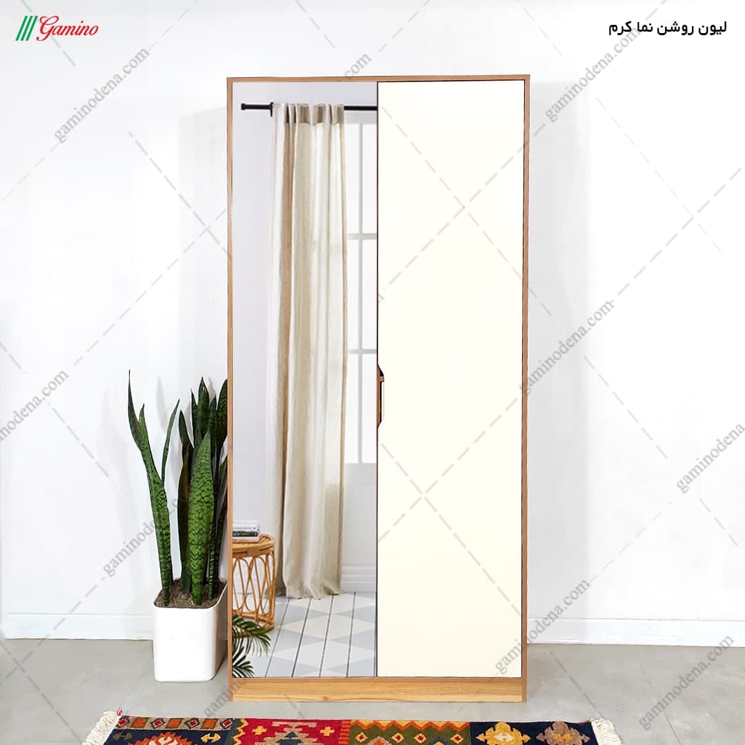 جاکفشی ایستاده آینه دار دیواری ماهور