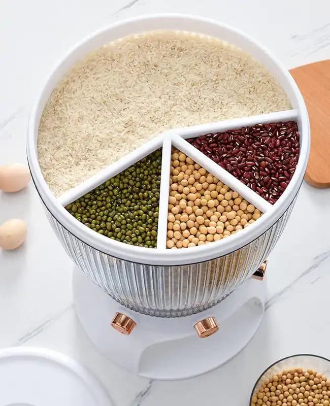 جا برنجی و جا حبوباتی اکرولیک وارداتی کد KIT-1149 — تصویر ۴