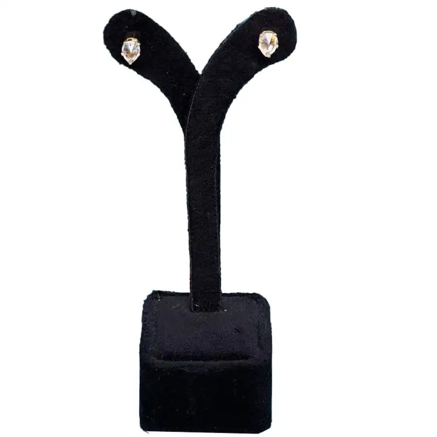 گوشواره میخی مدل نگین اشکی