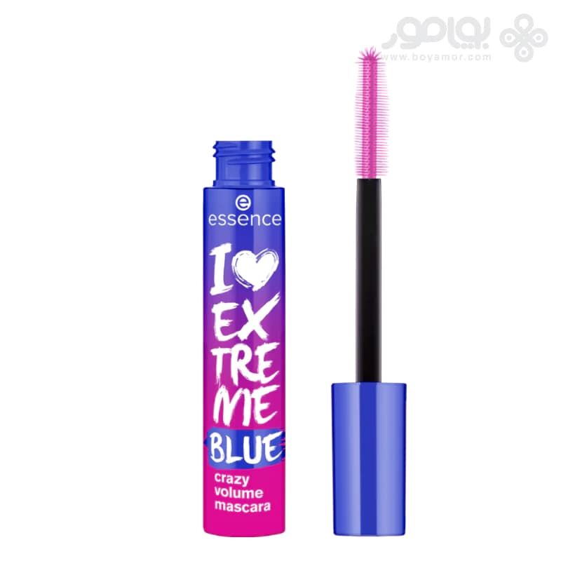ریمل رنگی اسنس مدل I Love Extreme Crazy Volume رنگ آبی — تصویر ۲