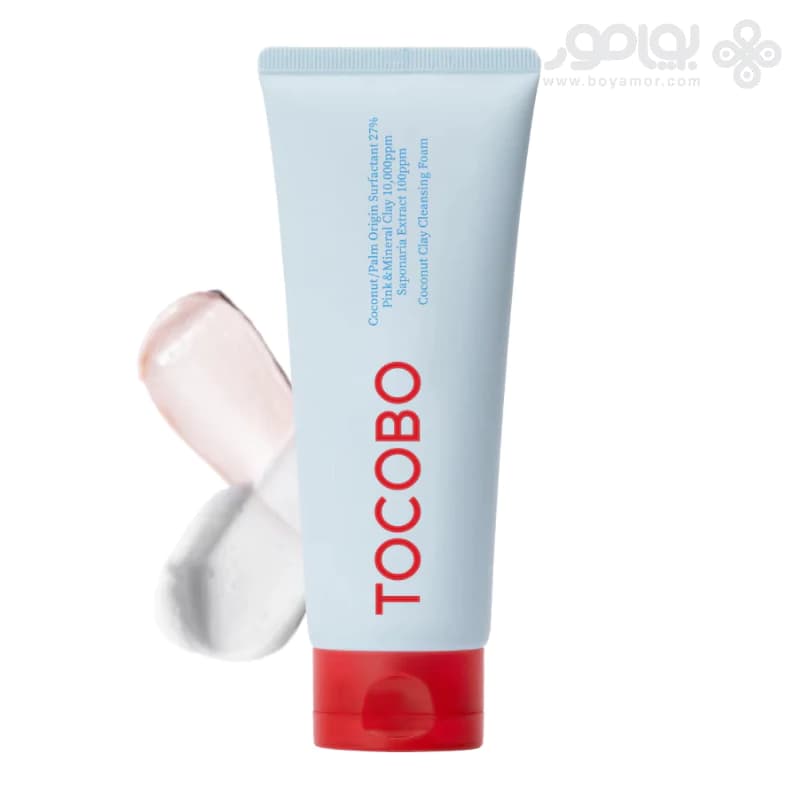 فوم شستشوی خاک رس و نارگیل توکوبو مدل COCONUT CLAY حجم 150 میل — تصویر ۲