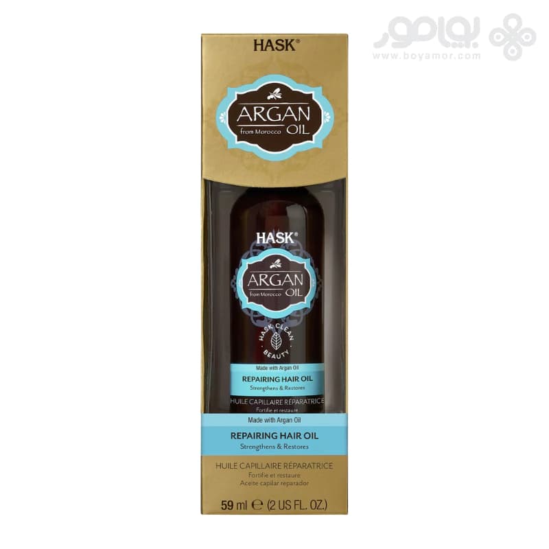 روغن آرگان ترمیم کننده هاسک مدل REPAIRING حجم 59 میل — تصویر ۲