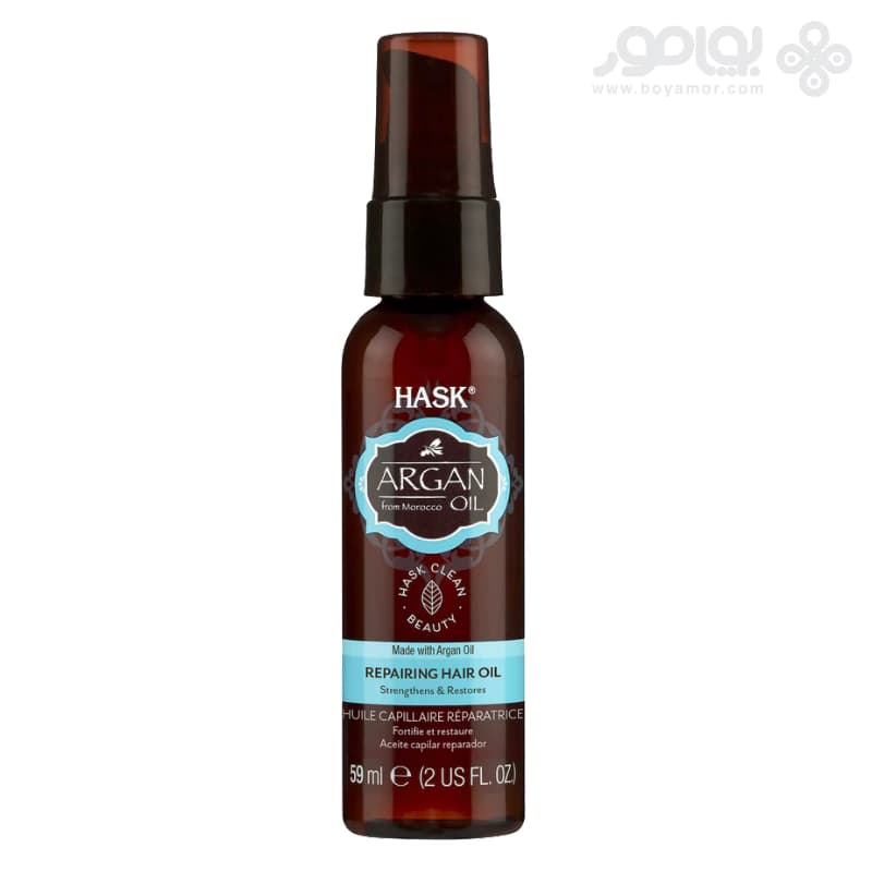 روغن آرگان ترمیم کننده هاسک مدل REPAIRING حجم 59 میل