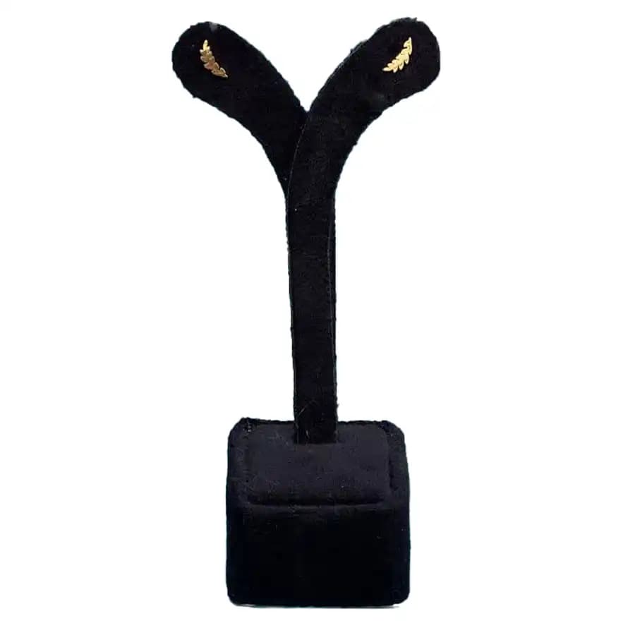 گوشواره میخی مدل برگ