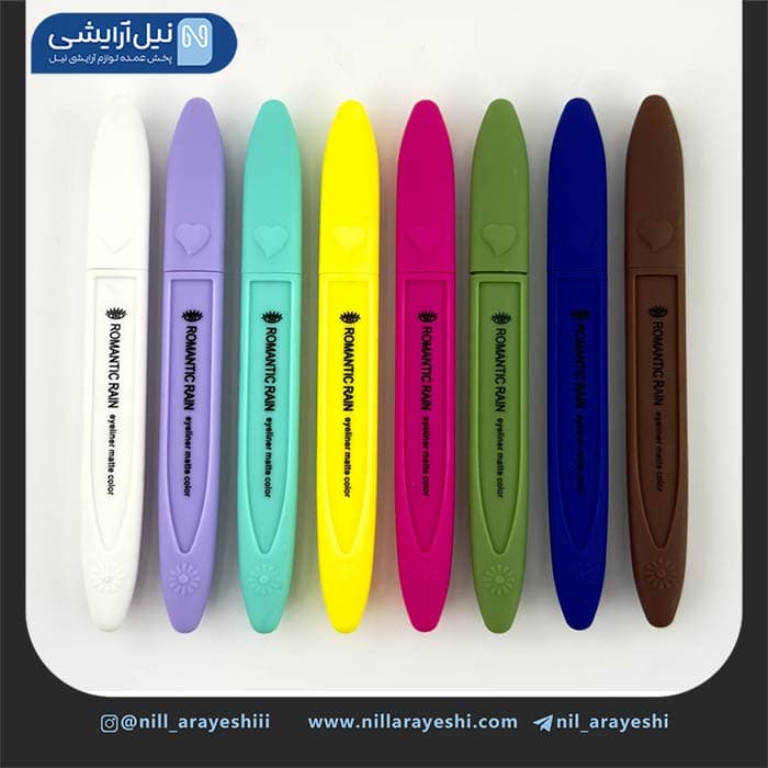 خط چشم رنگی ماژیکی قلمی رومانتیک رین کد 6416 — تصویر ۲