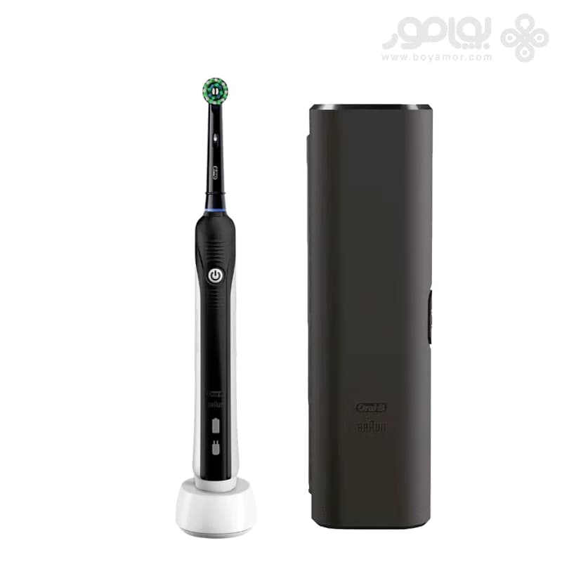 مسواک برقی اورال بی PRO1 680 مدل BLACK EDITION با کیف مسافرتی — تصویر ۳