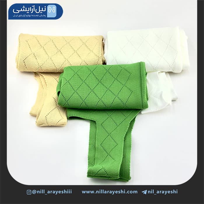 تاپ زنانه بافت ساده رنگی ( لوزی ) — تصویر ۲
