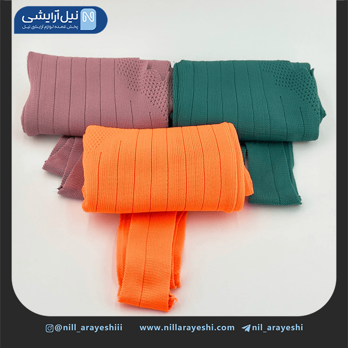 تاپ زنانه بافت ساده رنگی ( راه راه عمودی ) — تصویر ۳