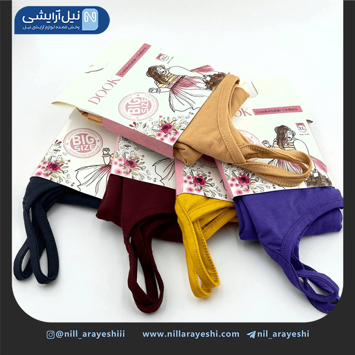 تاپ بندی زنانه نخی دوک ( XXL ) — تصویر ۳