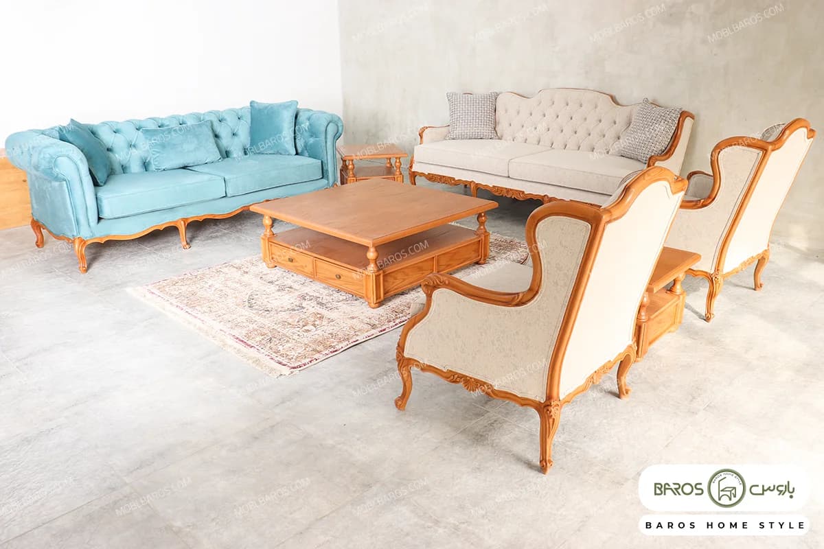 مبل کلاسیک رومینا جورجیا چستر کد ۲