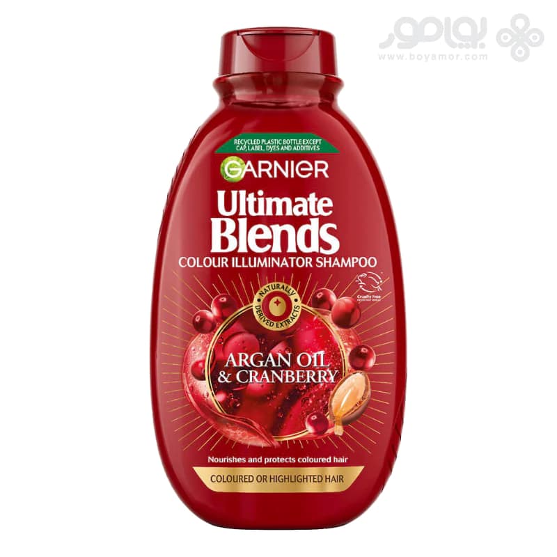 شامپو مغذی و محافظ رنگ گارنیر مدل ARGAN OIL & CRANBERRY حجم 400 میل