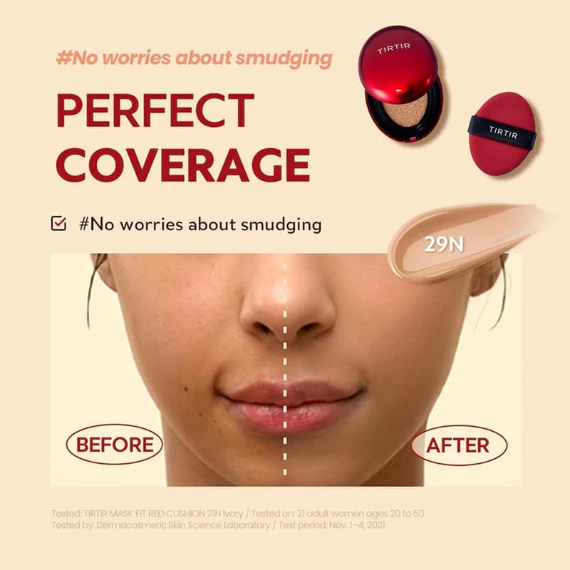 کوشن قرمز تیر تیر مدل RED CUSHION شماره 17W رنگ FRENCH VANILLA — تصویر ۴