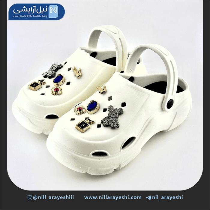 صندل کراکس طرح میکس خرسی نگین دار — تصویر ۴