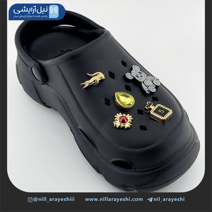 صندل کراکس طرح میکس خرسی نگین دار — تصویر ۲