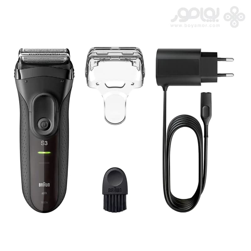 ریش تراش براون سری 3 PRO SKIN مدل 3000VS با موزن گوش و بینی — تصویر ۴