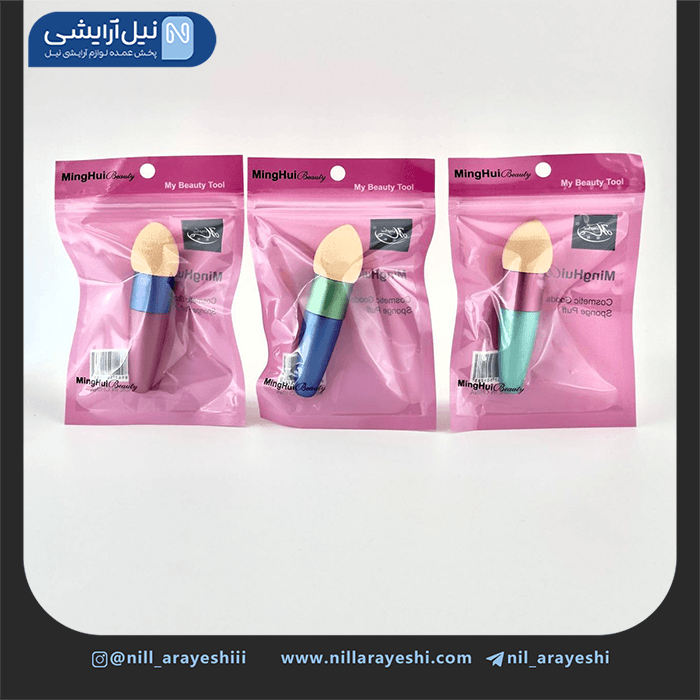 پد اسفنجی اشکی دسته دار مینگهوی بیوتی — تصویر ۳