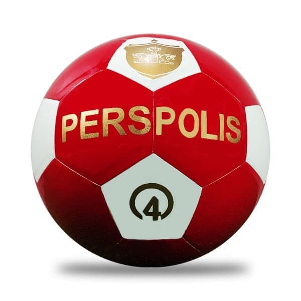 توپ فوتبال پرسپولیس با کیفیت (قرمز)