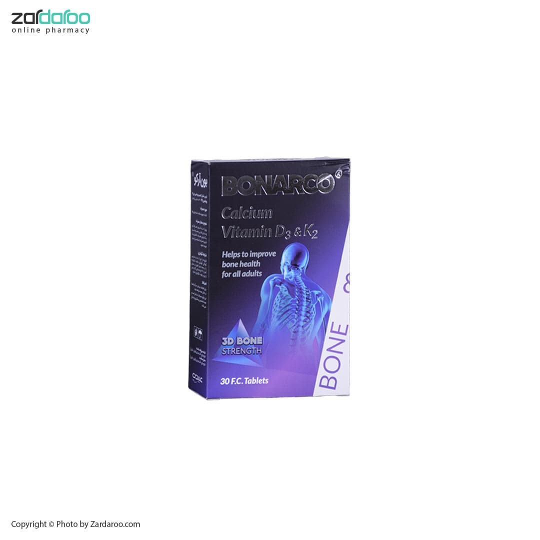 قرص مکمل پیشگیری از پوکی استخوان 30 عددی بون آرکو عبیدی Abidi BonArco