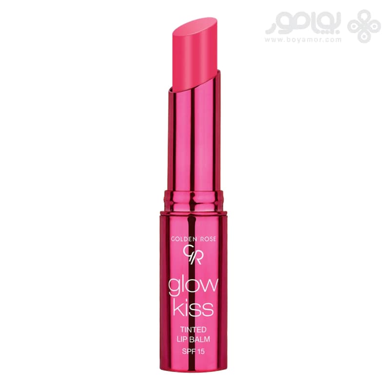 بالم لب رنگی گلدن رز مدل GLOW KISS شماره 03 رنگ BERRY PINK