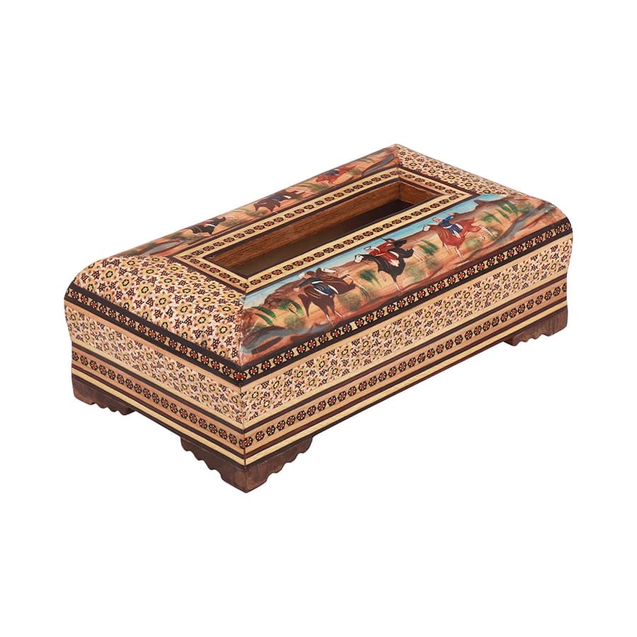 جعبه دستمال کاغذی خاتم نقاشی 0410 — تصویر ۲