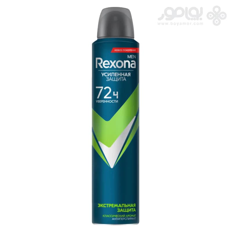 اسپری مردانه 72 ساعته رکسونا مدل EXTREME PROTECTION حجم 200 میل