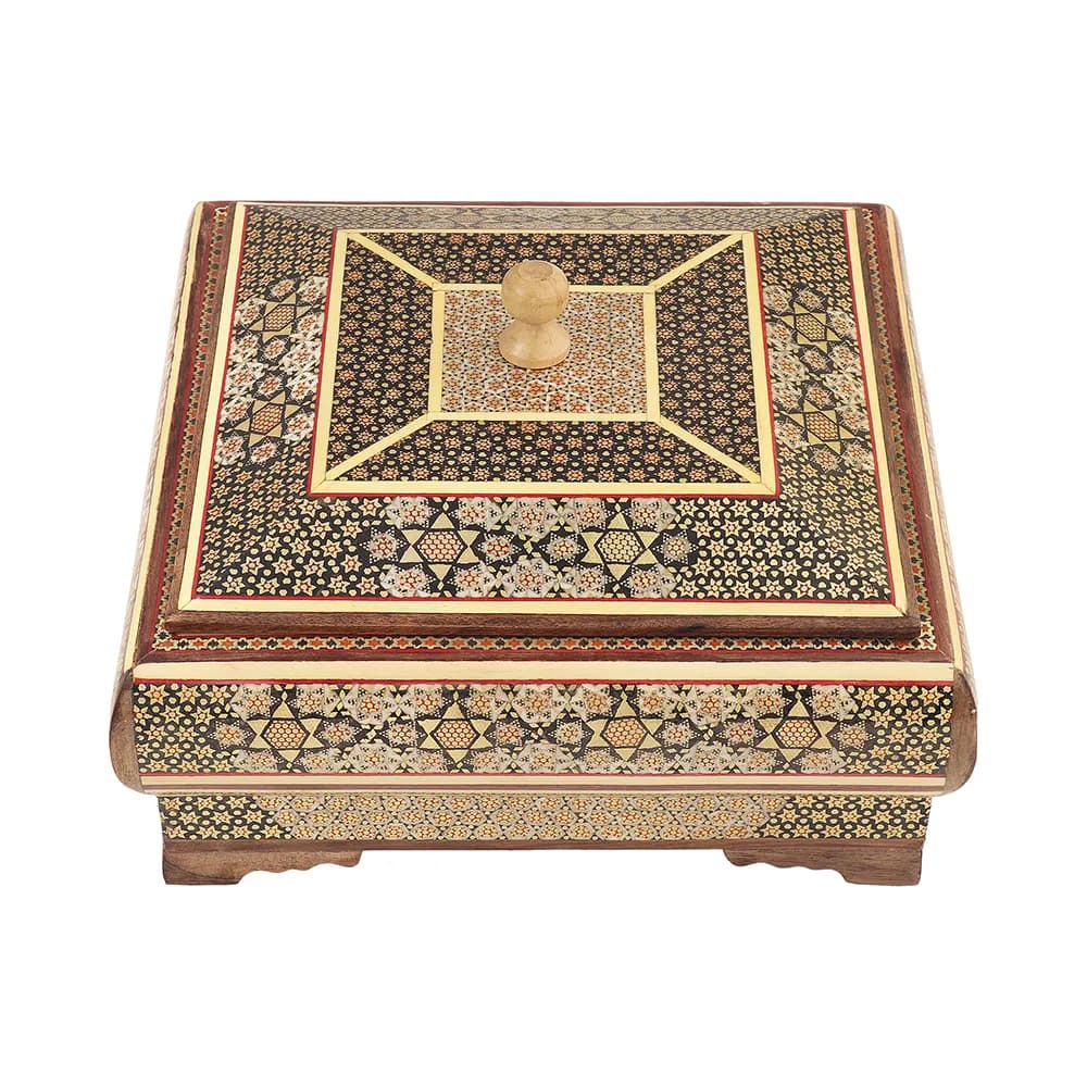 شكلات خوری چوبی 4 گوش 22 خاتم 0019