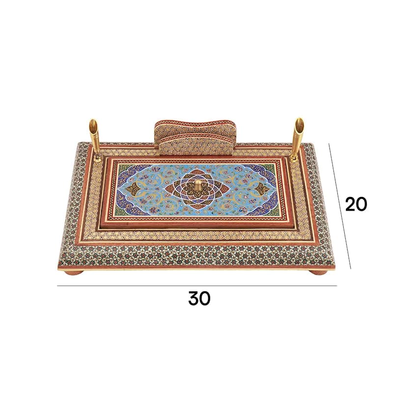 جاقلمی درب دار 20*30 خاتم نقاشی 01213 — تصویر ۴