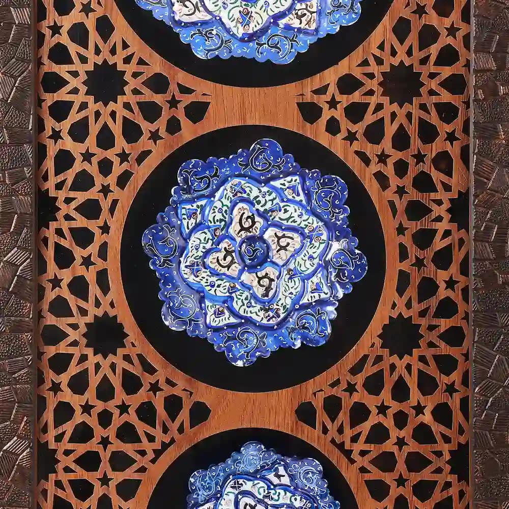 قاب سری سه تایی بشقاب مینا 23*43 — تصویر ۲