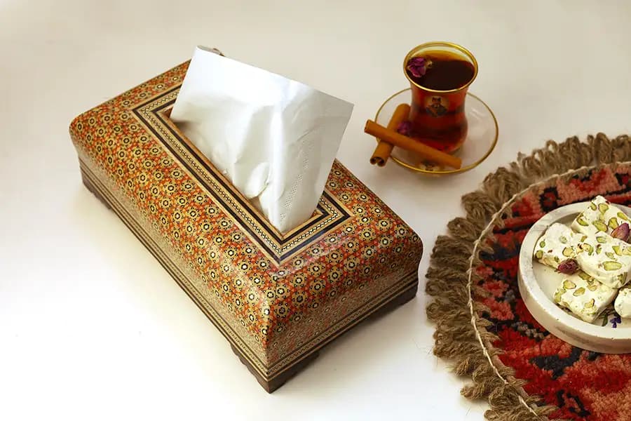 جعبه دستمال کاغذی خاتم 0015 — تصویر ۲
