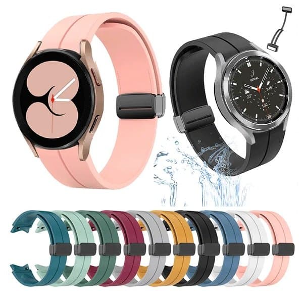 بند سیلیکونی ساعت سامسونگ گلکسی Watch 4 مدل Magnetic Buckle