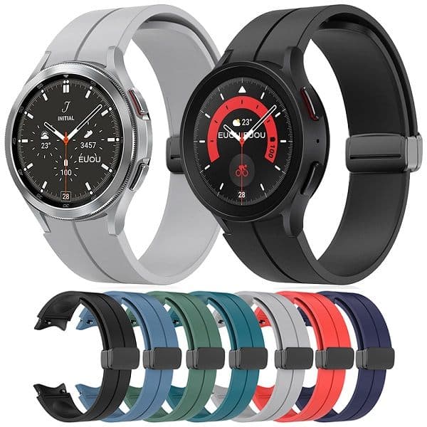 بند سیلیکونی ساعت سامسونگ گلکسی Watch 4 Classic مدل Magnetic Buckle