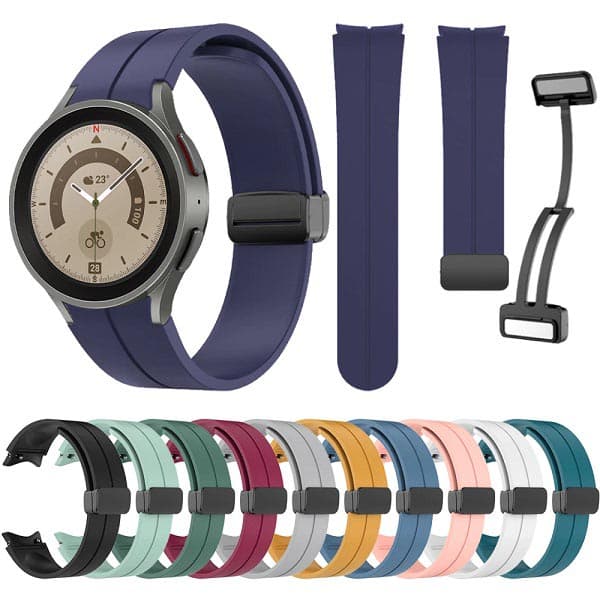 بند سیلیکونی ساعت سامسونگ گلکسی Watch 5 Pro مدل Magnetic Buckle