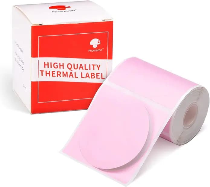 کاغذ پرینتر لیبل زن گرد حرارتی Phomemo M110 (50×50 میلی‌متر)