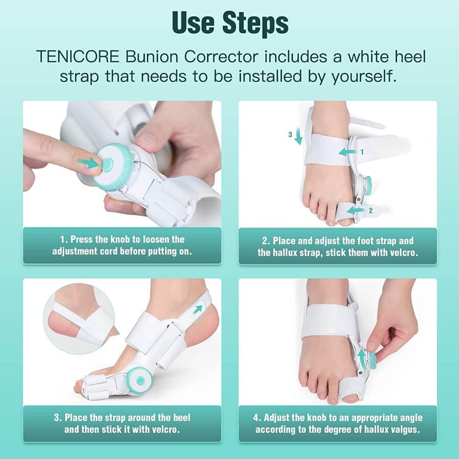 اصلاح کننده انگشت شست پا TENICORE دارای بند پشت — تصویر ۳