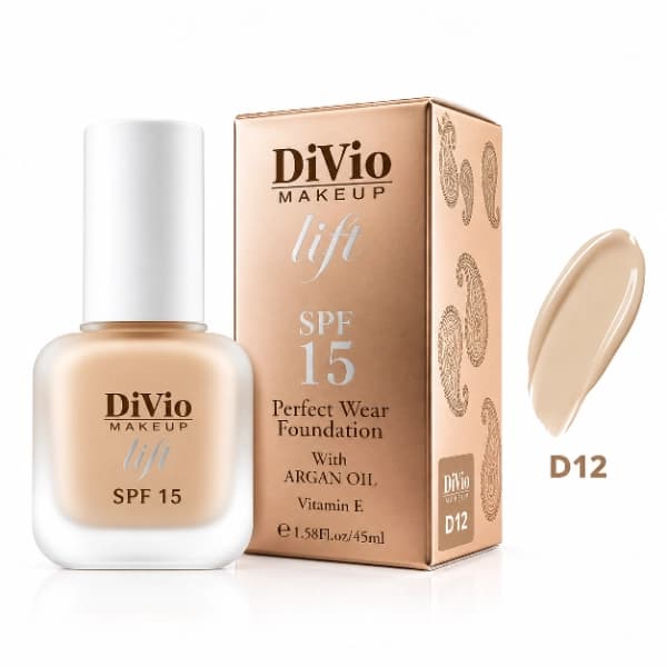 کرم پودر دیویو D12 مدل Lift Perfect Wear با SPF 15 و حجم 45 میلی‌لیتر
