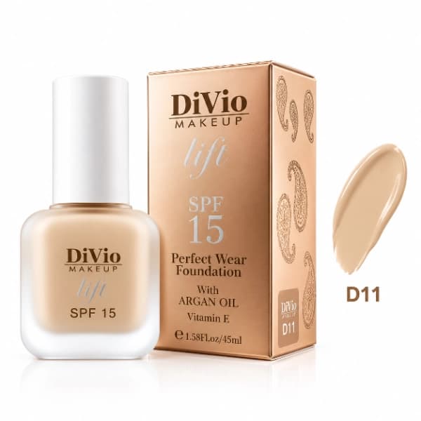 کرم پودر دیویو D11 مدل Lift Perfect Wear با SPF 15 و حجم 45 میلی‌لیتر