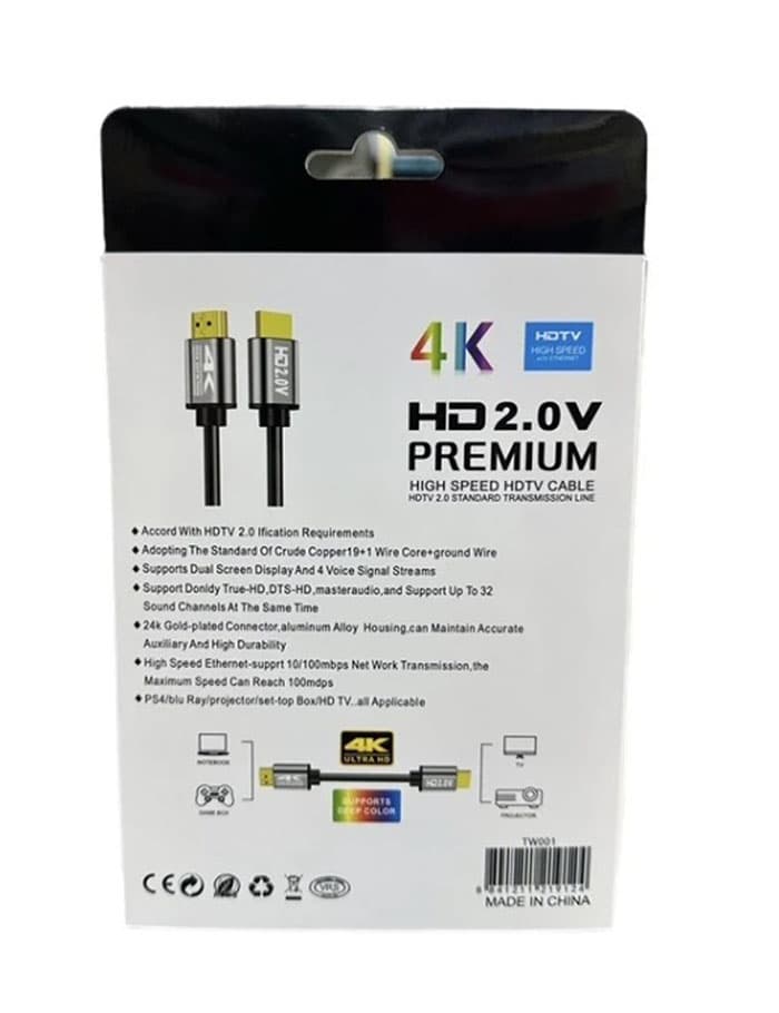 کابل HDMI برند وان مکس با کیفیت 4K با طول 3 متر — تصویر ۵